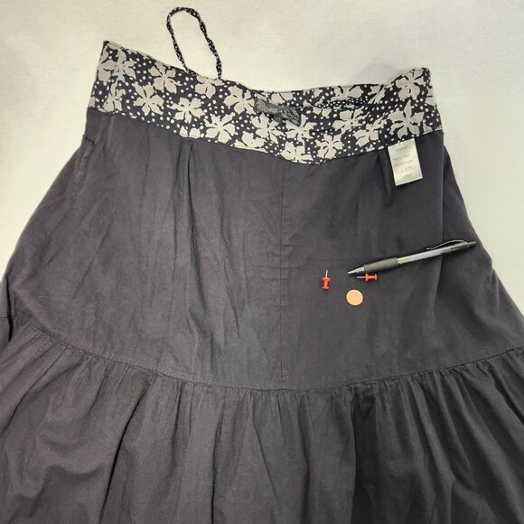 Vintage SOYA Cottagecore Flounce Black/Gray 2-Printed Skirt Size 40/8 Exc. Cond. - Picture 16 of 16